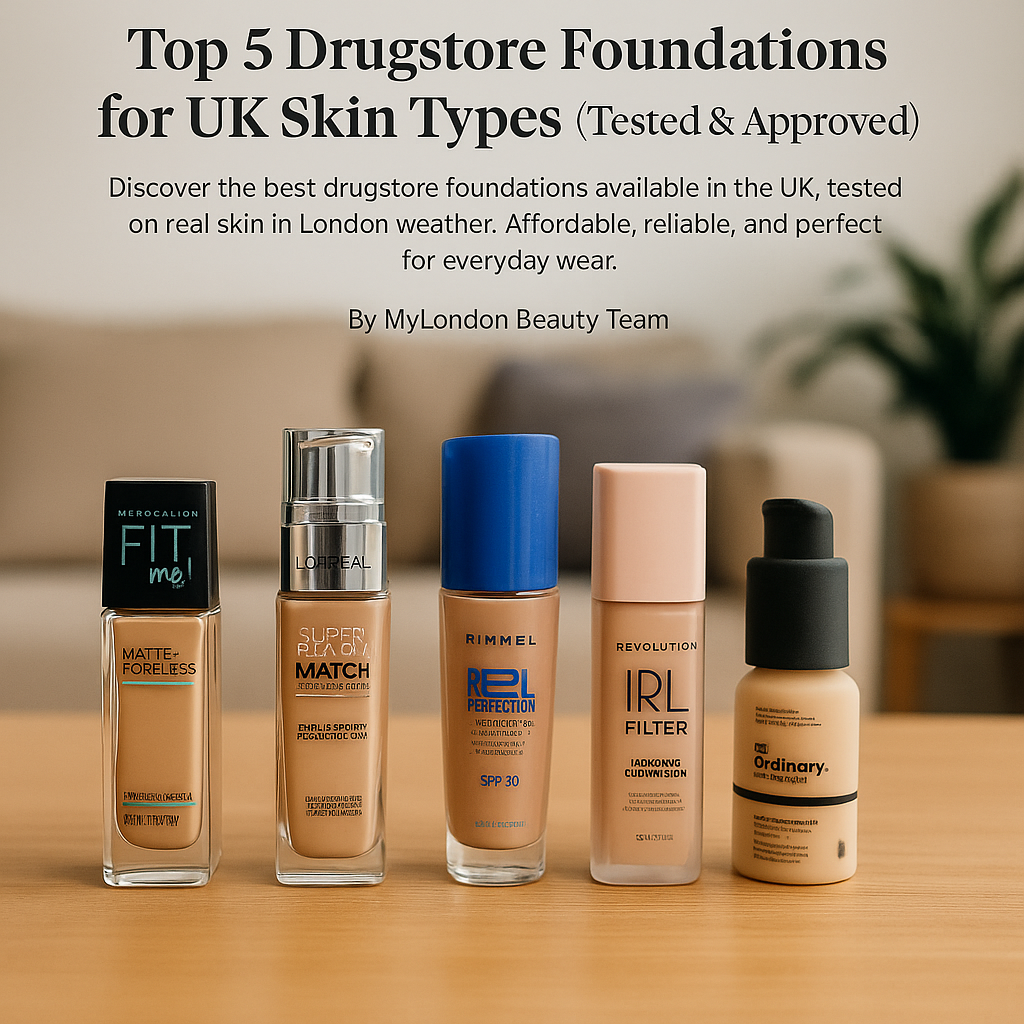 Top 5 Drugstore Foundations for UK Skin Types (Tested & Approved)